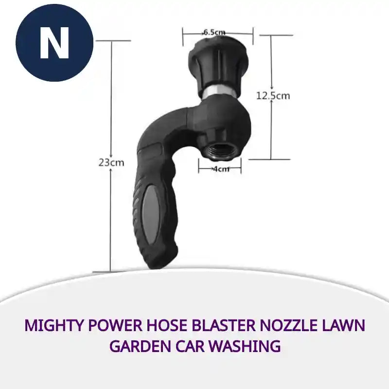 Mighty Power Hose Blaster Nozzle Lawn Garden Car Washing by@Outfy