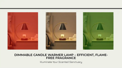 Dimmable Candle Warmer Lamp &ndash; Efficient, Flame-Free Fragrance by@Outfy