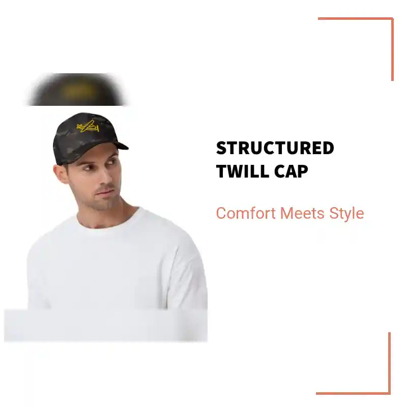 Structured Twill Cap by@Outfy