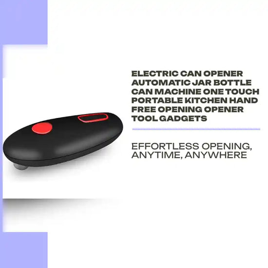 Electric Can Opener Automatic Jar Bottle Can Machine One Touch Portable Kitchen Hand Free Opening Opener Tool Gadgets by@Outfy