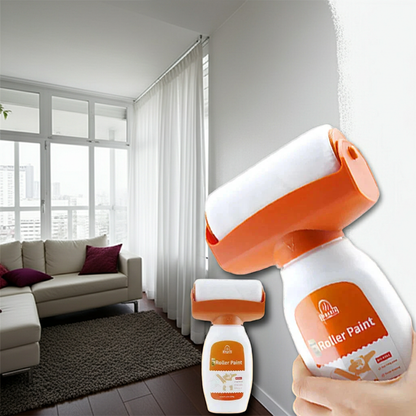 Antibacterial Wall Paint – Strong Repair Latex Paint with Roller Brush for Living Room & Kitchen